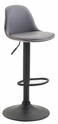 Verstelbare Barkruk - Stijlvolle Kruk - Ergonomisch Comfort, Metalen Frame Kleur grijs