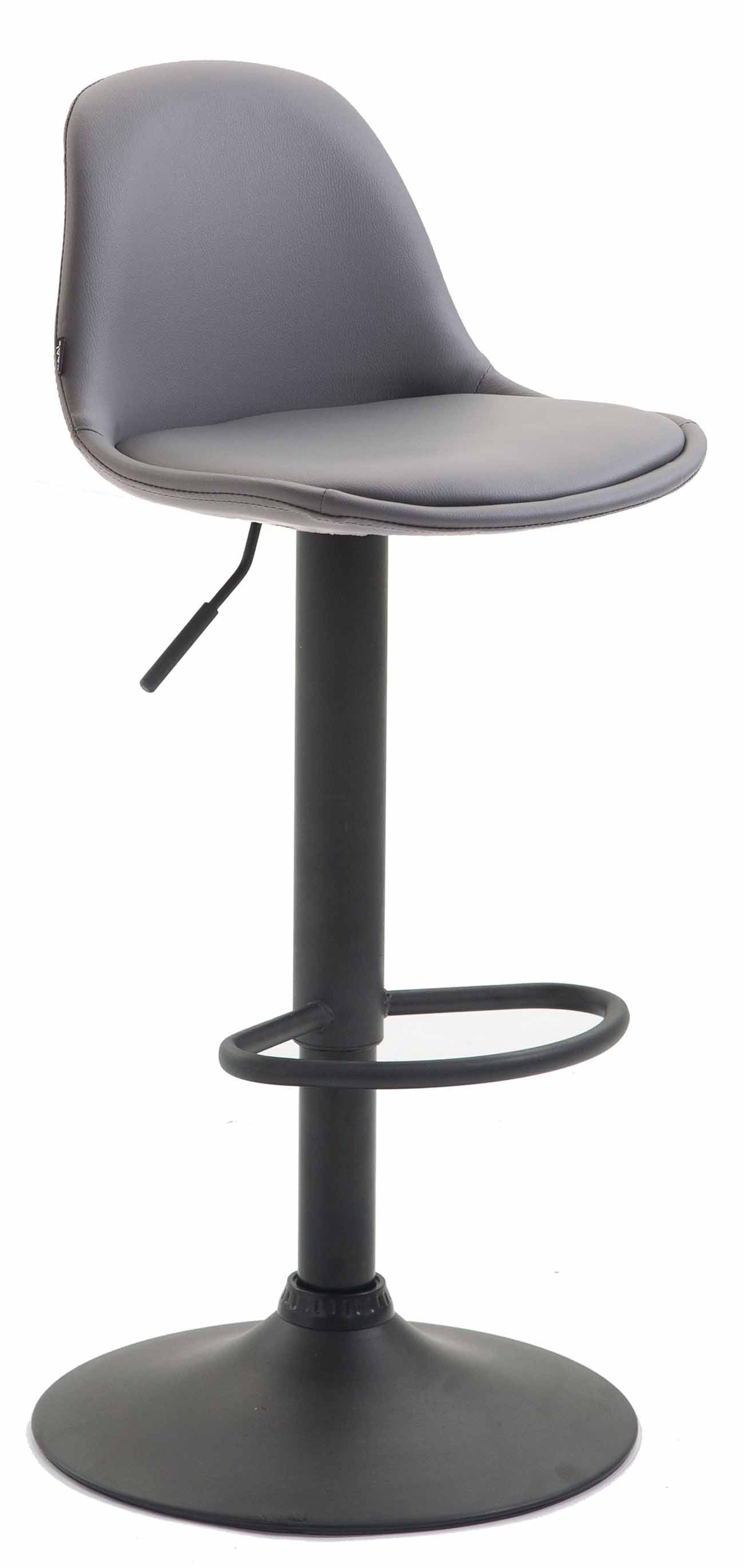 Verstelbare Barkruk - Stijlvolle Kruk - Ergonomisch Comfort, Metalen Frame Kleur grijs