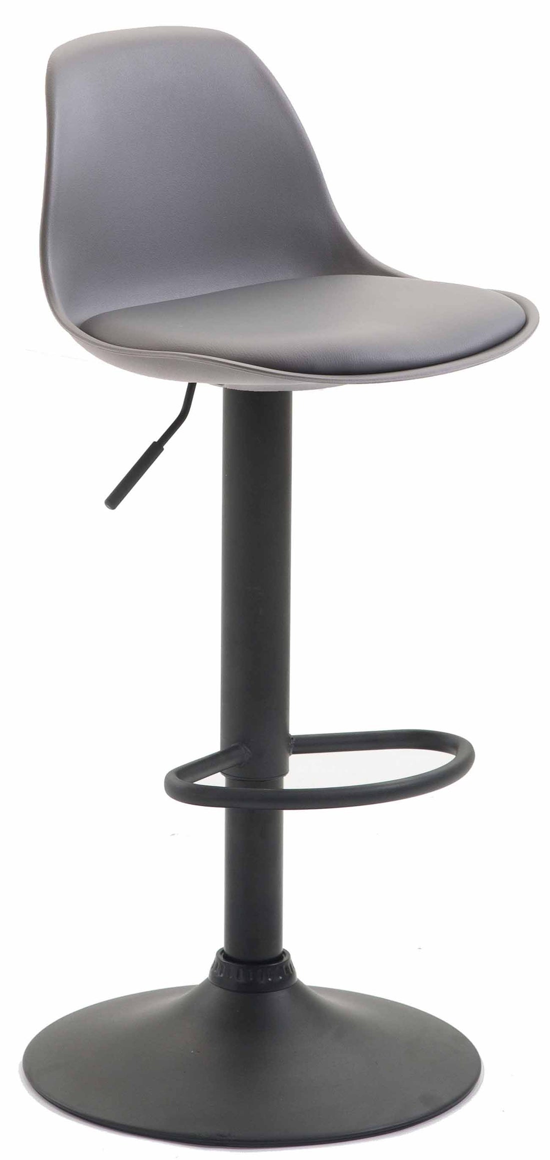 Verstelbare Barkruk - Hoge Kruk - Ergonomisch Comfort en Moderne Elegantie Kleur grijs
