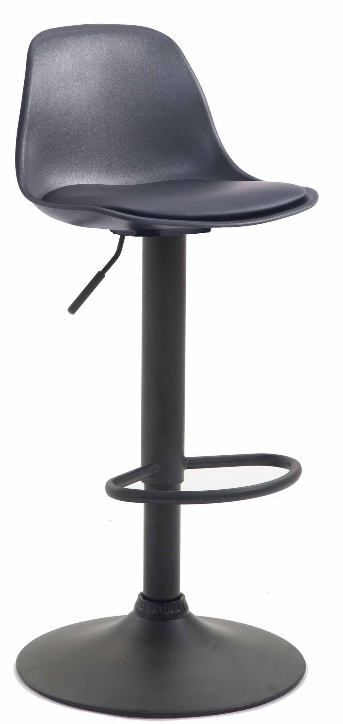Verstelbare Barkruk - Barstoel - Ergonomisch Design en Comfort Kleur zwart