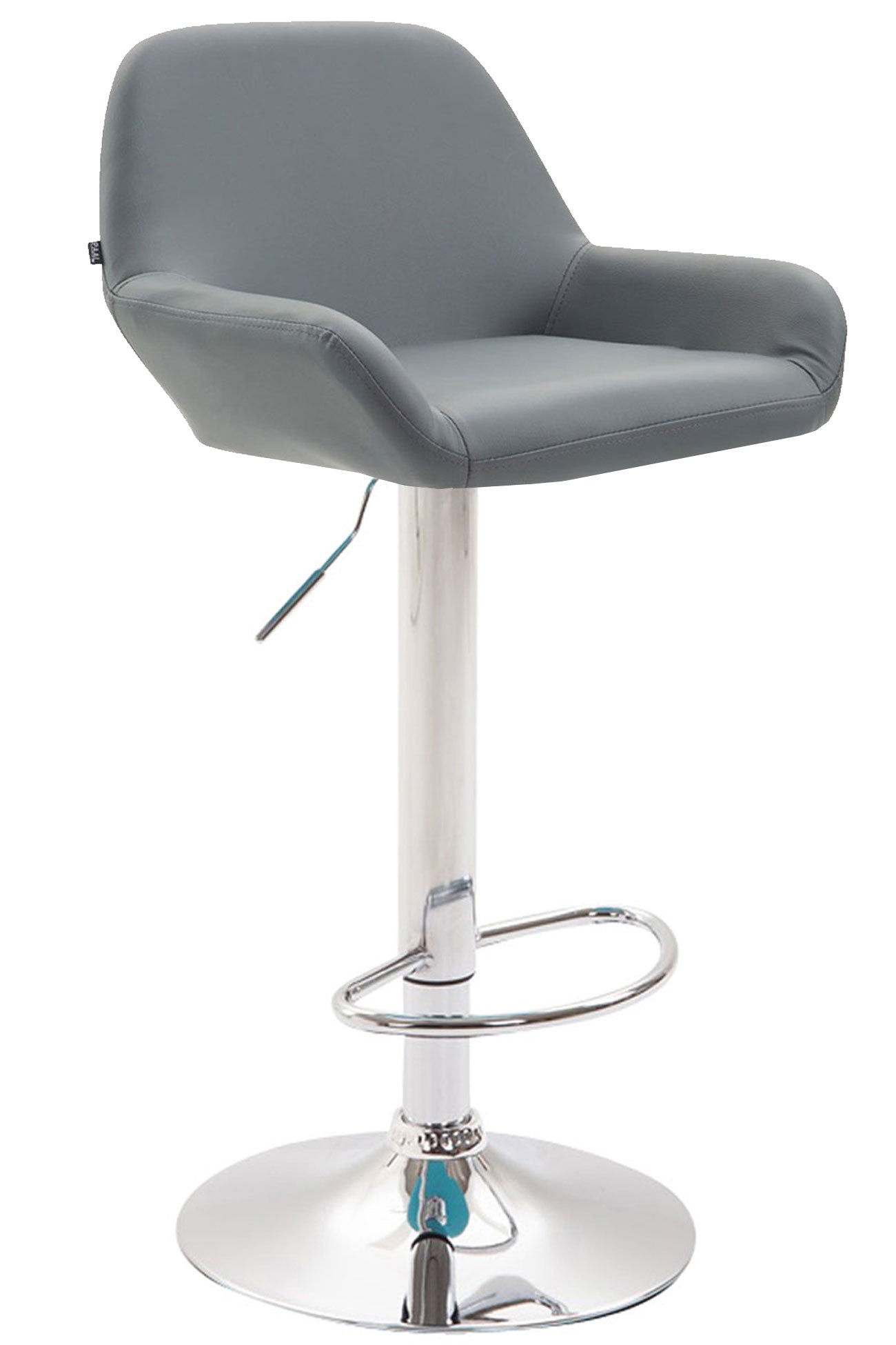 Elegante Barkruk - Stijlvolle Zitkruk - Ergonomisch Comfort, Verstelbaar & 360° Draaiend Kleur grijs