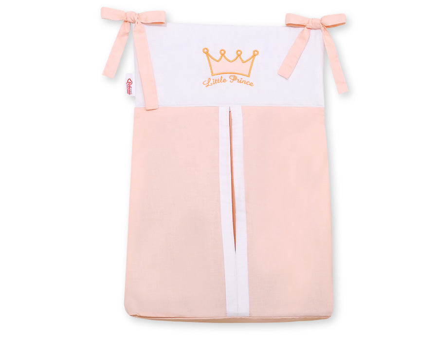 Blöjväska - förvaringsväska - praktiskt tillbehör till byrå - puderrosa bomull