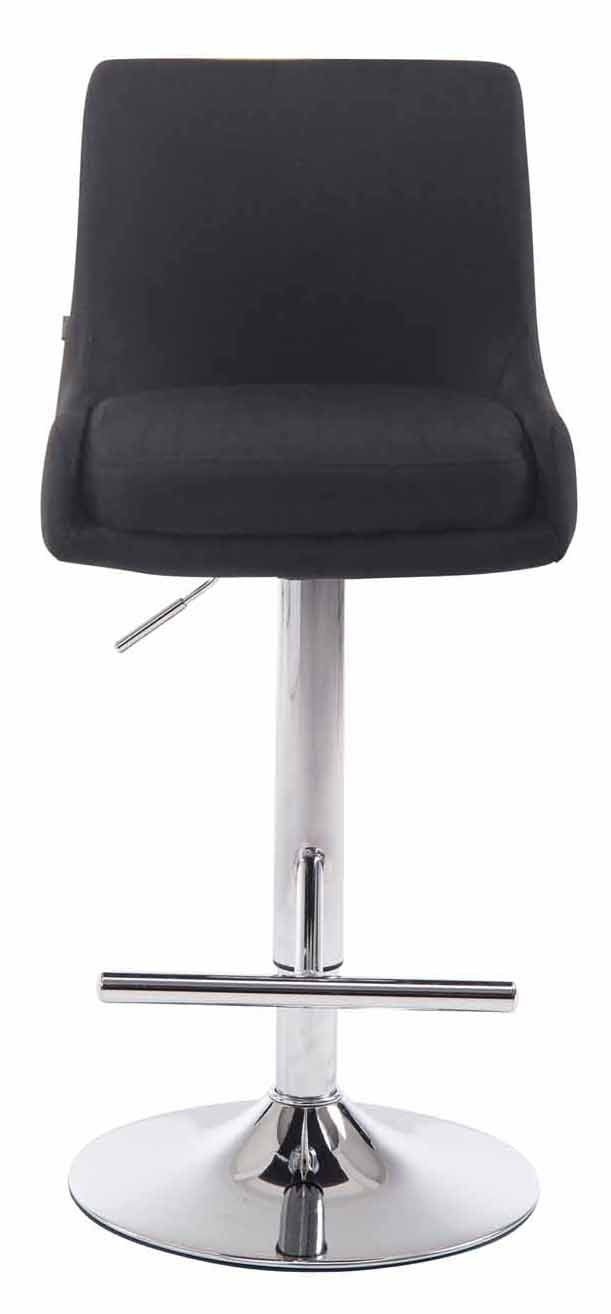 Set van 2 Stoffen Barkrukken - Krukken - 360° Draaibaar Comfort Kleur zwart