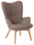 Oorfauteuil - Chesterfield Zitmeubel - Elegant Design voor Uitstekend Comfort Kleur taupe