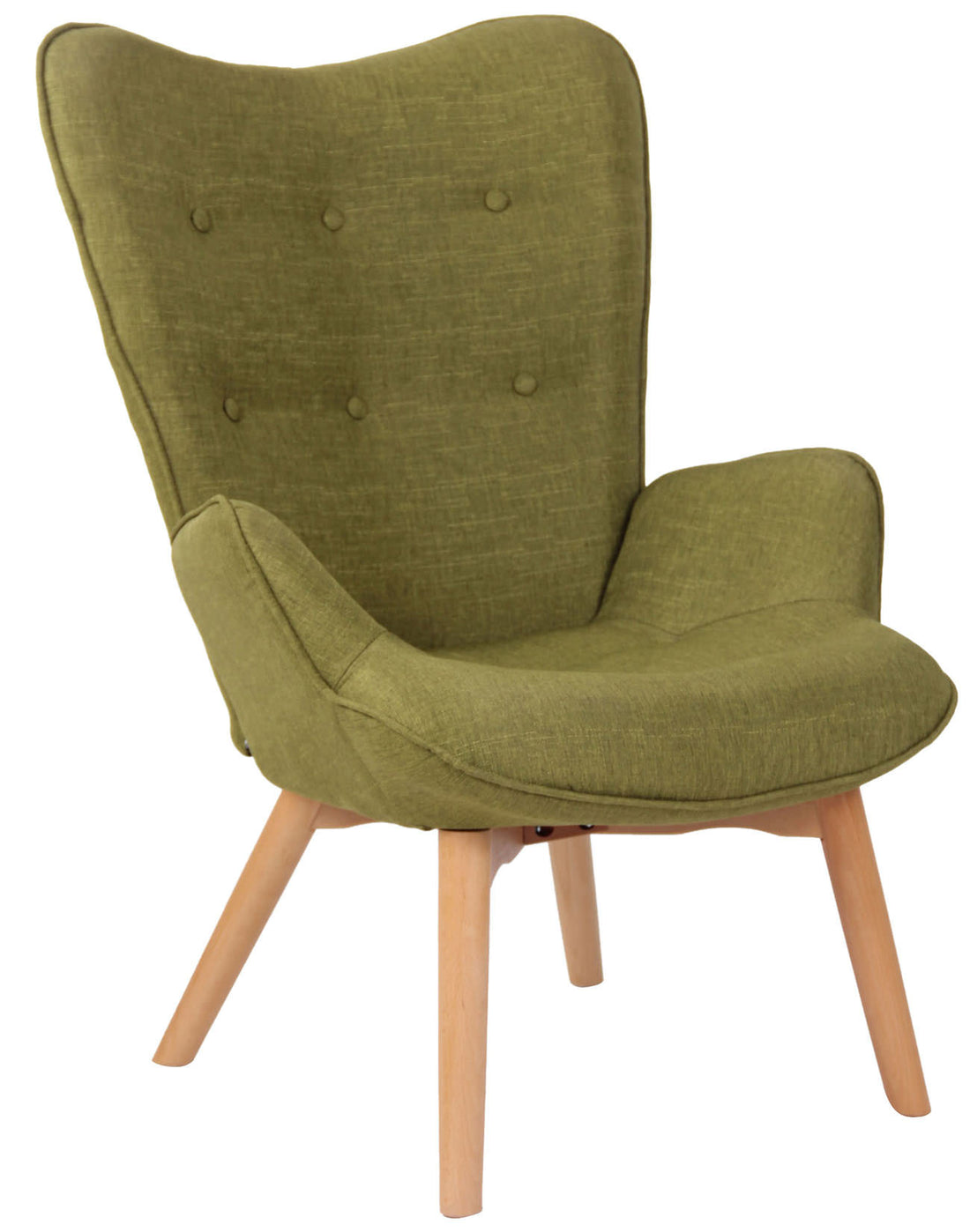 Stijlvolle Loungestoel - Fauteuil - Chesterfield Ontwerp, Hoog Comfort Kleur groen