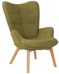 Stijlvolle Loungestoel - Fauteuil - Chesterfield Ontwerp, Hoog Comfort Kleur groen