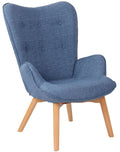 Oorfauteuil - Chesterfield Zitmeubel - Elegant Design voor Uitstekend Comfort Kleur blauw