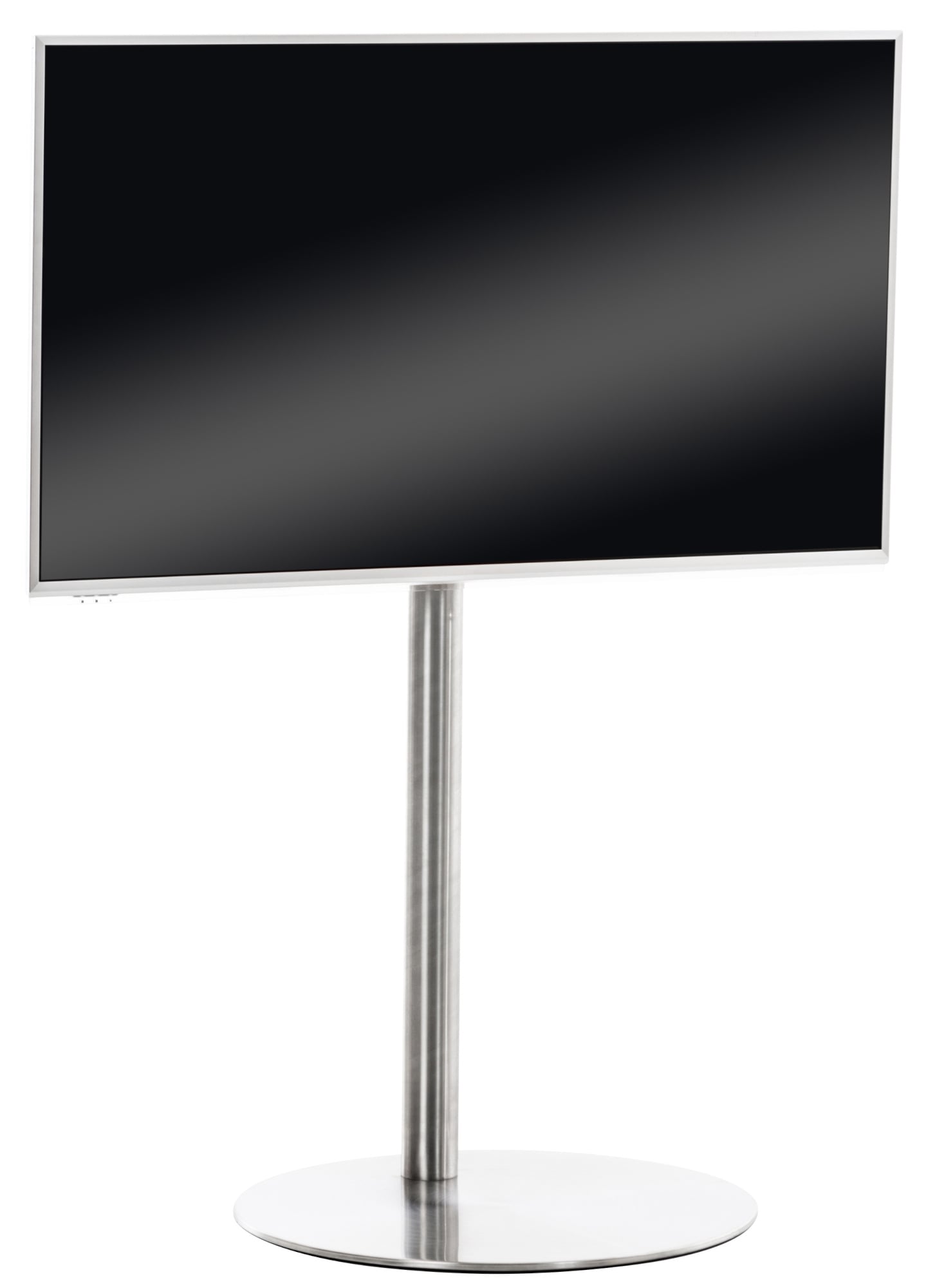 Moderne TV-standaard - Flatscreen Houder - Stabiele Metalen Constructie Kleur roestvrij staal