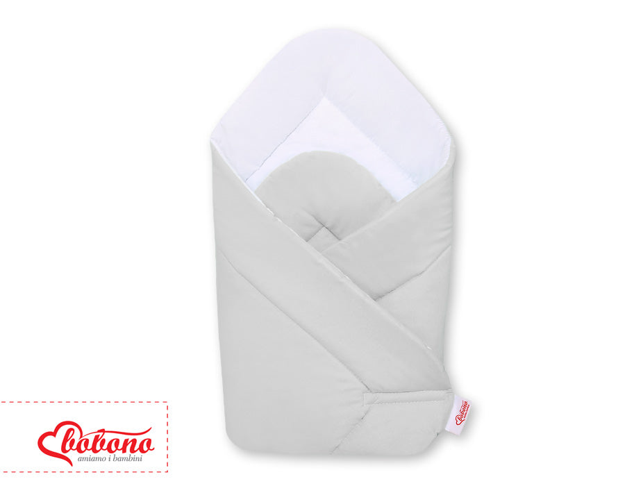 Babynest - babynestje - ademend katoen, anti-allergeen, zacht en veilig, grijs, 77x77 cm