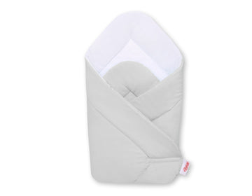 Babynest - babynestje - ademend katoen, anti-allergeen, zacht en veilig, grijs, 77x77 cm