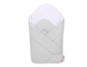 Babynest met versteviging - baby nestje - extra steun & comfort - 100% katoen - grijs
