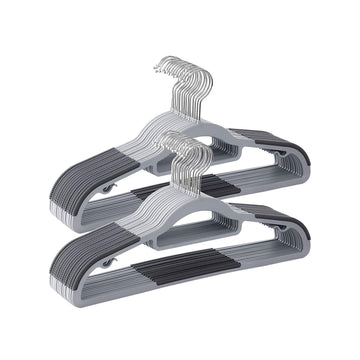 30-delige antislip kleerhangerset - ruimtebesparend - 17,5 x 0,5 x 22,5 cm