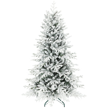 Kunstkerstboom 180 cm met sneeuw | Kleur: Groen+Wit | Afmetingen: 116x116x180 cm