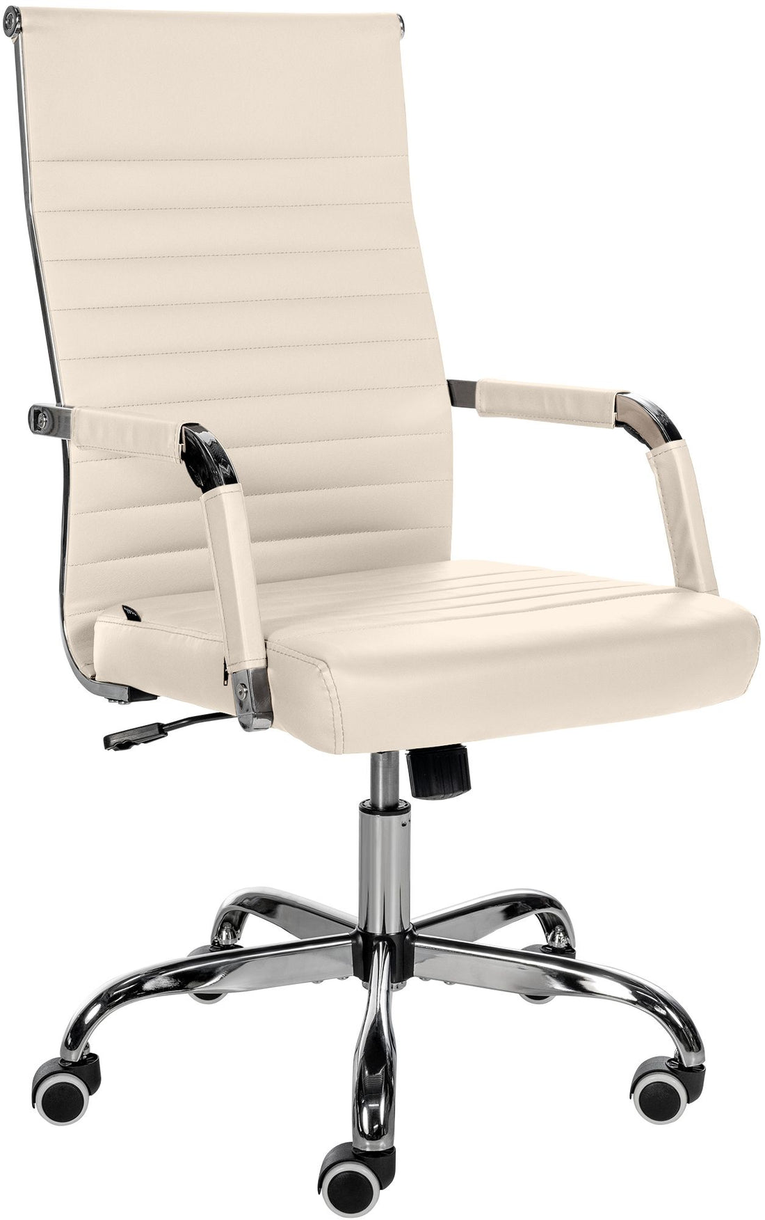 Bureaustoel, Kantoorstoel - Hoog comfort, Ergonomisch verstelbaar Kleur crème