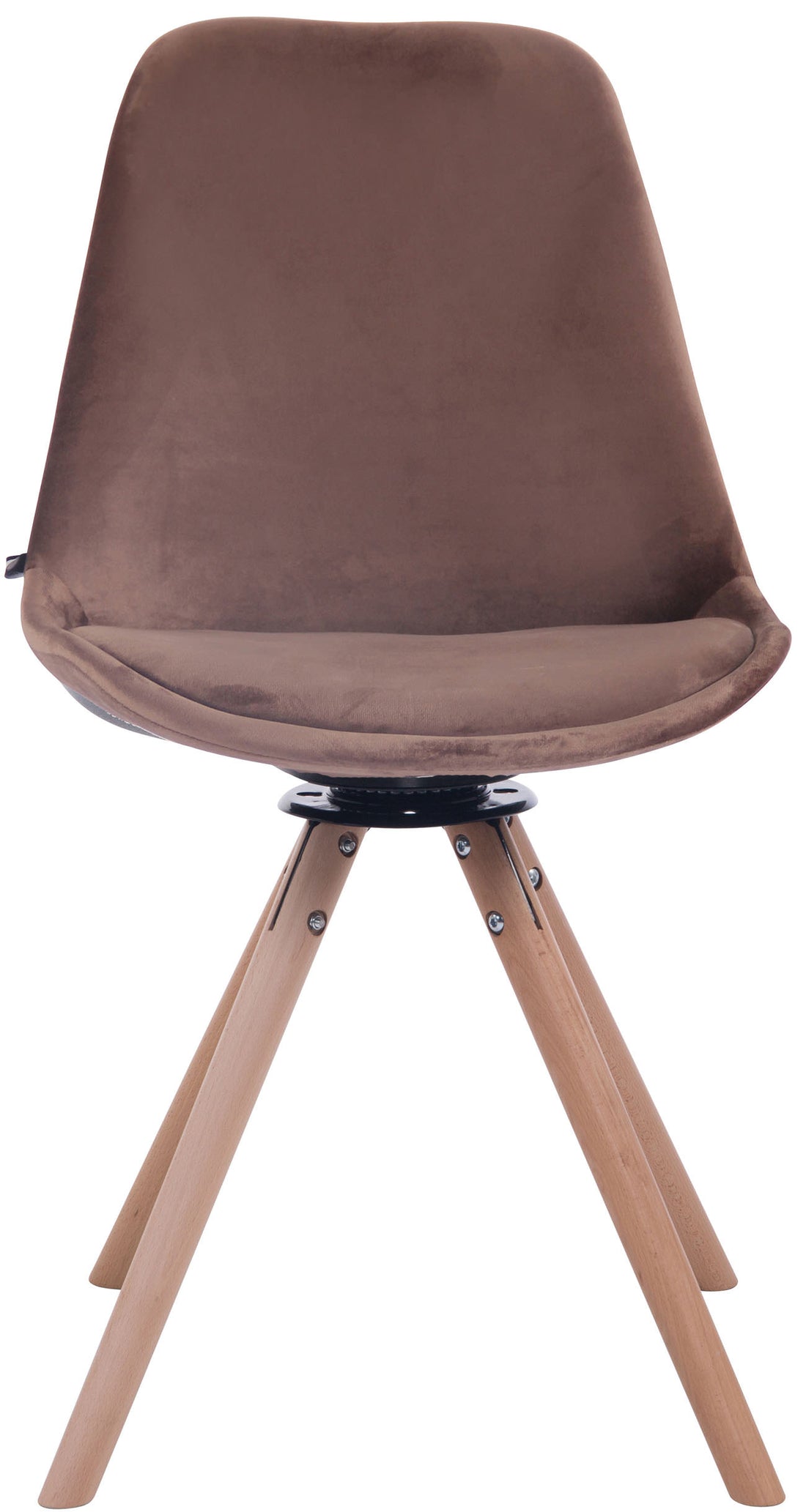 Fluwelen Eetkamerstoel - Luxe Fauteuil - Draaibare Elegantie voor Elke Ruimte Kleur bruin