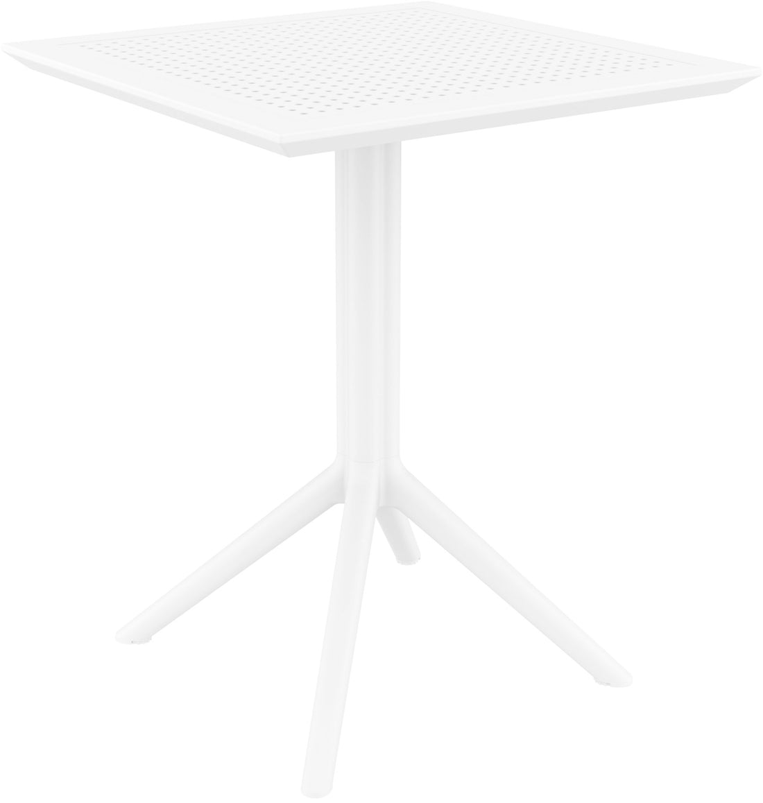 Klaptafel - Opvouwbare Bistrotafel - UV-bestendig en Weerbestendig voor Binnen & Buiten Kleur wit