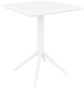 Klaptafel - Opvouwbare Bistrotafel - UV-bestendig en Weerbestendig voor Binnen & Buiten Kleur wit