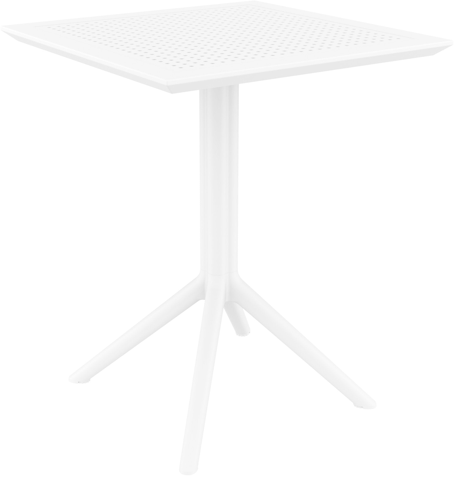 Klaptafel - Opvouwbare Bistrotafel - UV-bestendig en Weerbestendig voor Binnen & Buiten Kleur wit