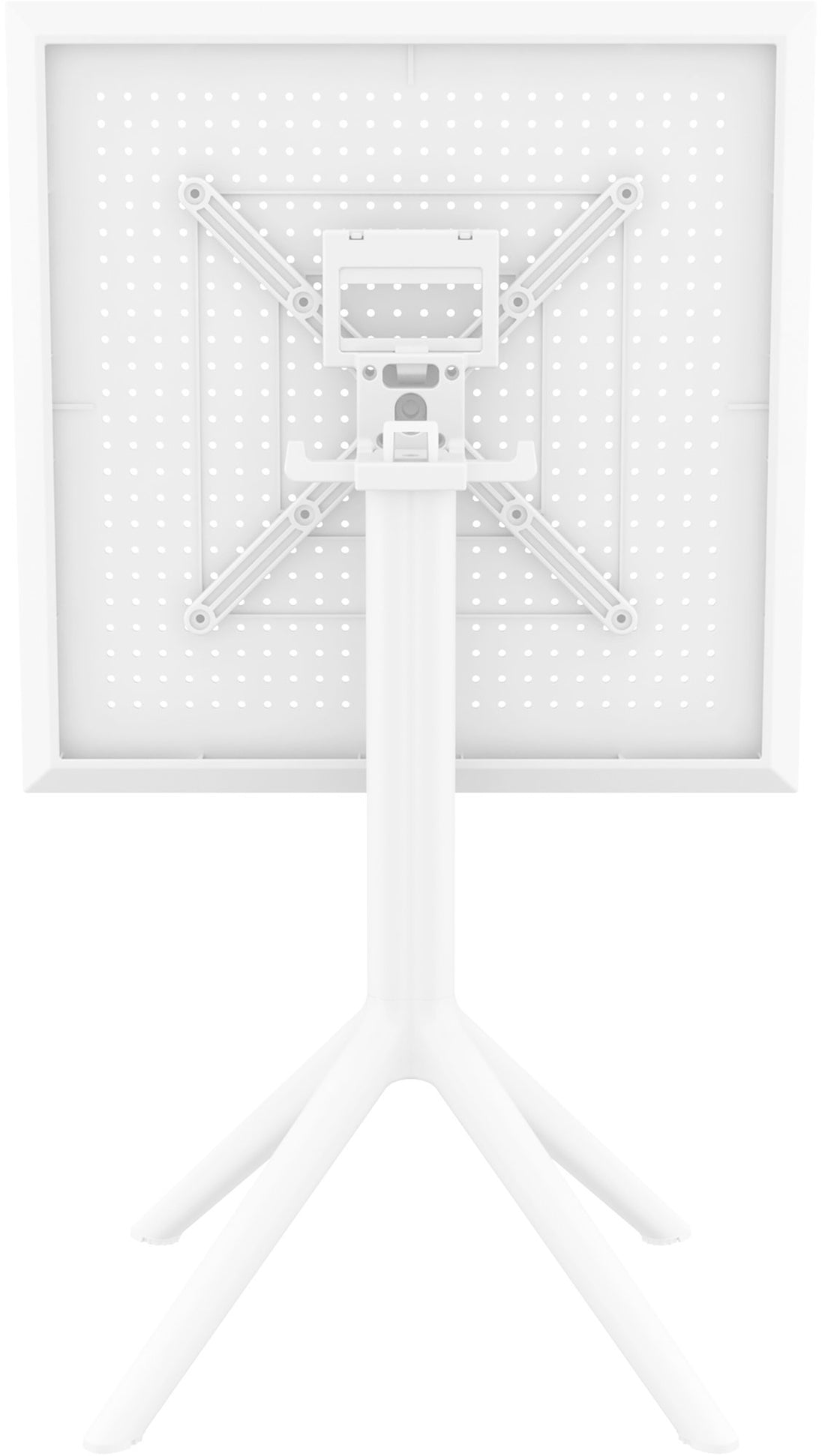 Klaptafel - Opvouwbare Bistrotafel - UV-bestendig en Weerbestendig voor Binnen & Buiten Kleur wit