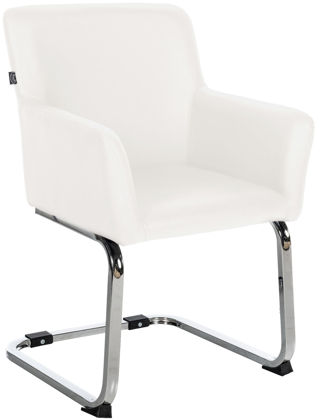 Eetkamerstoel - Sledestoel - Hoogwaardig Kunstleer, Moderne Look en Comfort Kleur wit