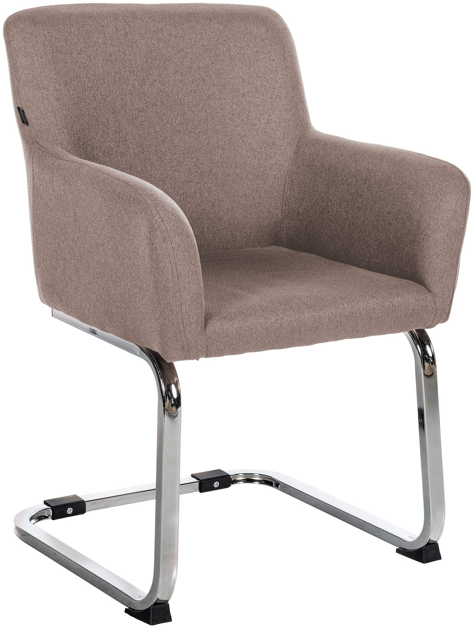 Eetkamerstoel - Schommelstoel - Hoogwaardig Kunstleer - Volledig Gestoffeerd voor Optimaal Comfort Kleur taupe Materiaal Stof