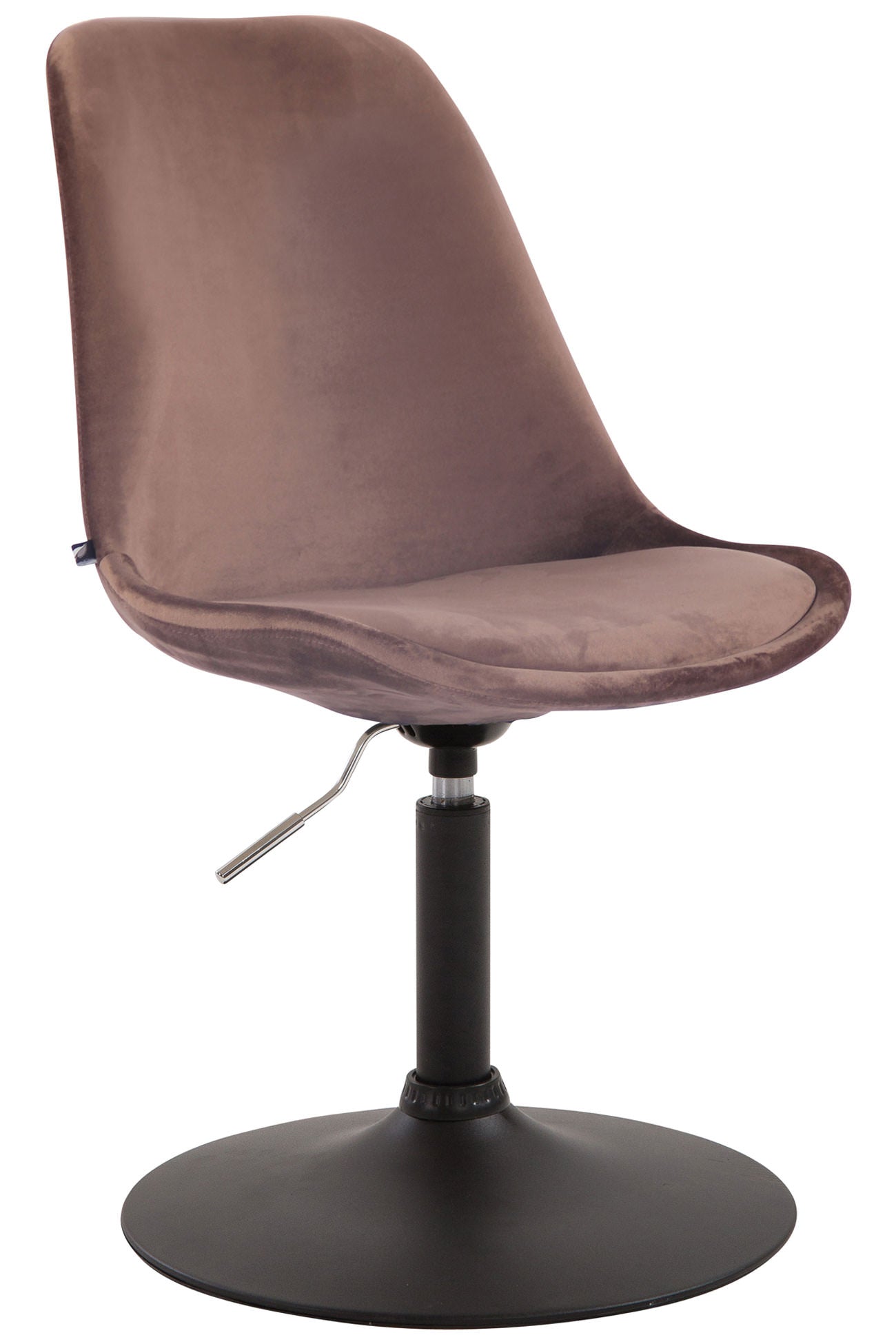 Fluwelen Eetkamerstoel - Moderne Fauteuil - Comfortabel & Draaibaar Design Kleur bruin