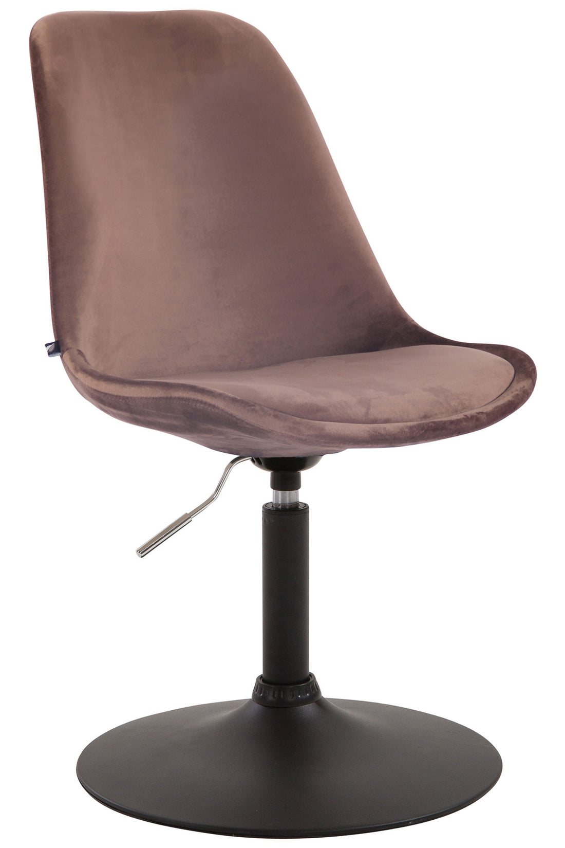 Fluwelen Eetkamerstoel - Moderne Fauteuil - Comfortabel & Draaibaar Design Kleur bruin