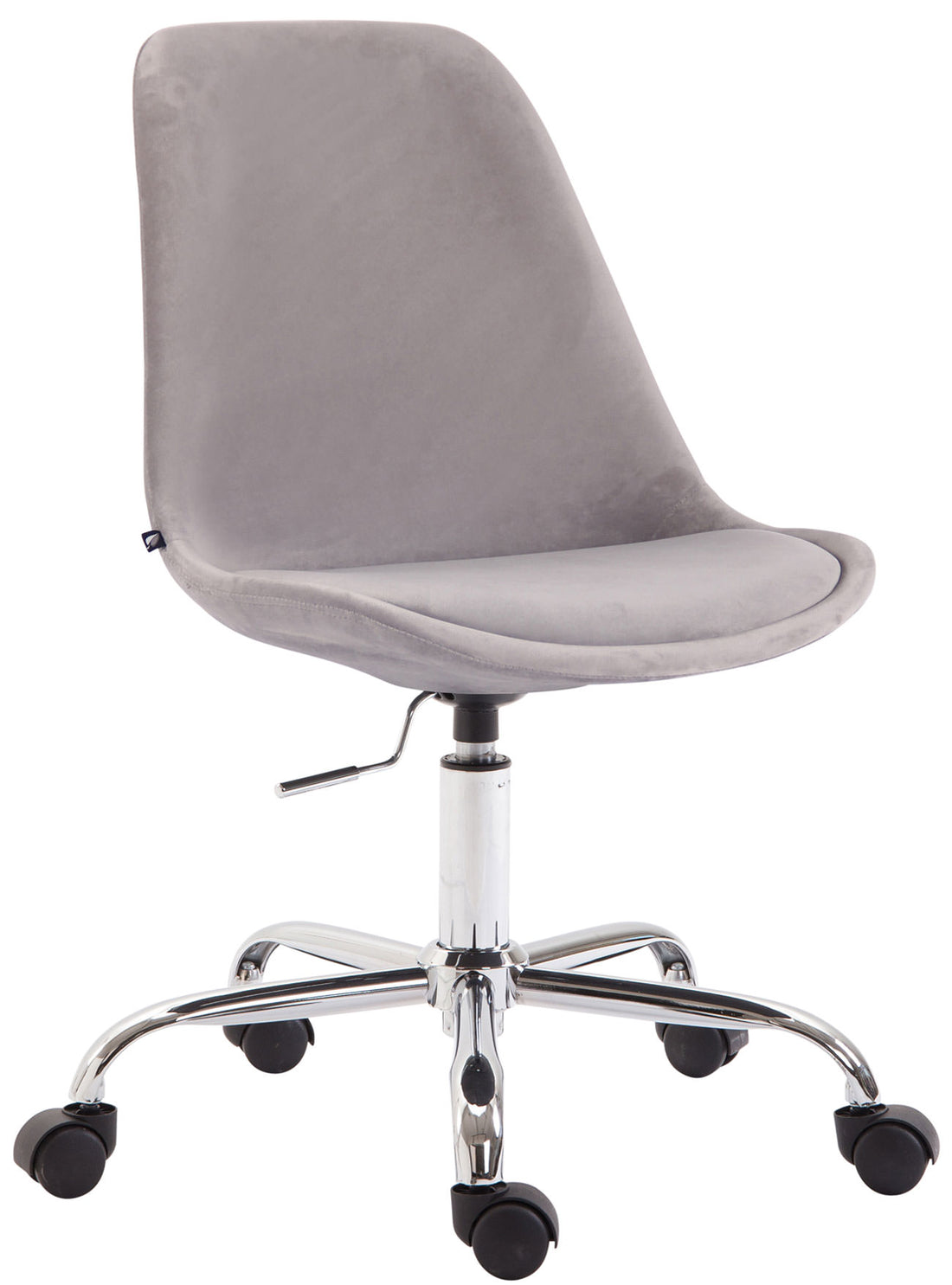 Fluwelen Bureaustoel - Ergonomisch Zithoogte Verstelbaar - Modern Design Kleur crème