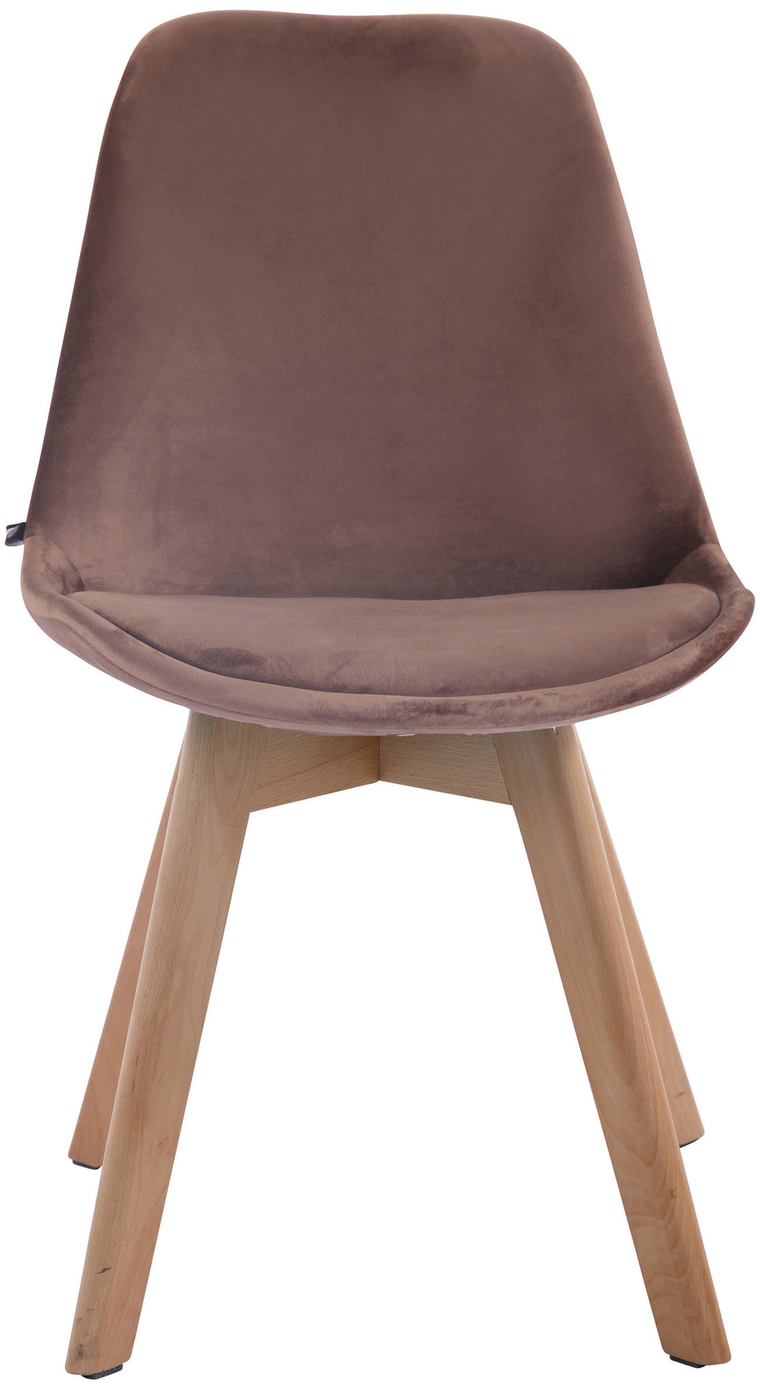 Eetkamerstoel Fluweel - Luxe Keukenstoel - Comfortabel Zitten Kleur bruin