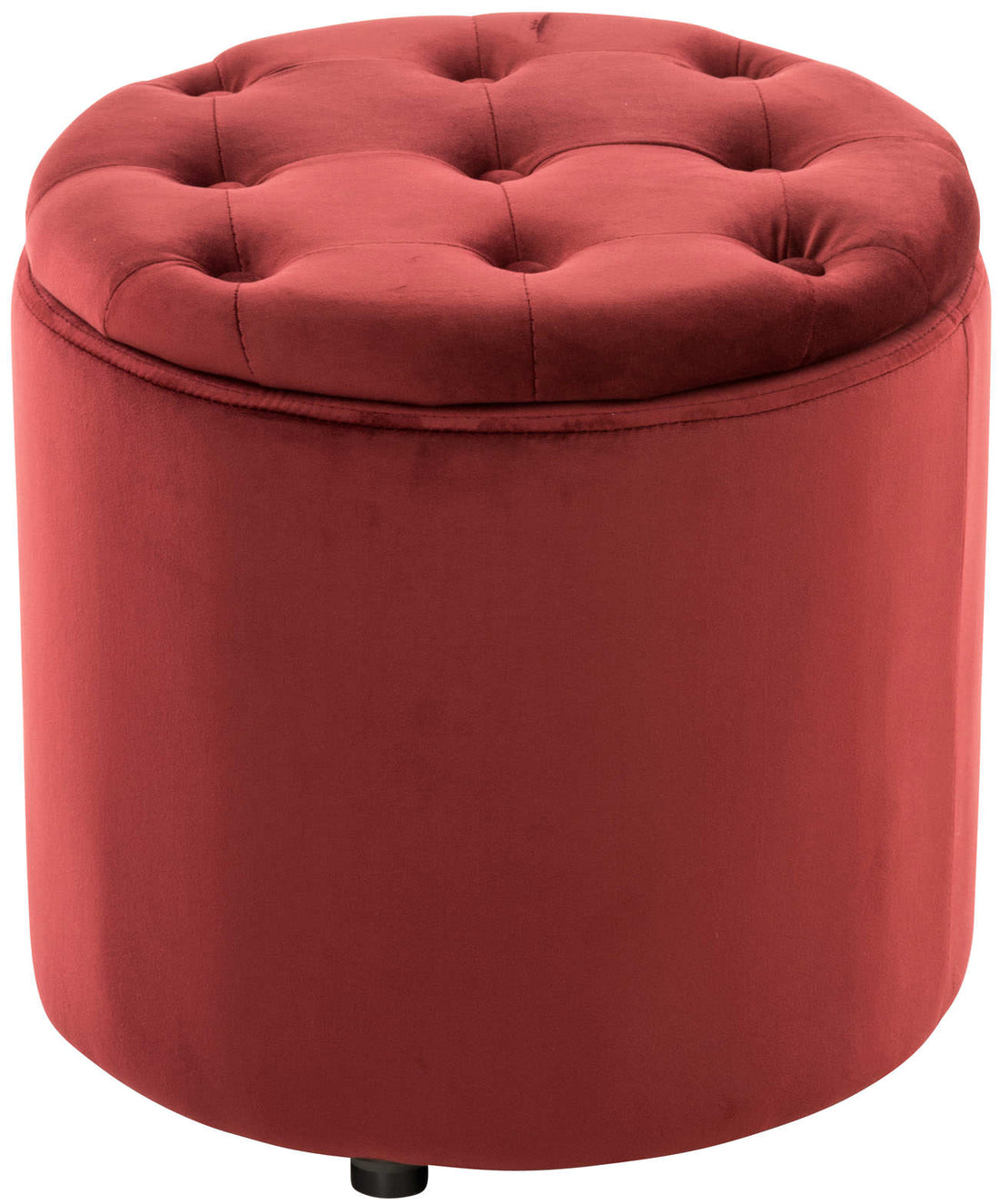 Poef met opbergruimte - Voetenbank - Comfortabel Zitten Kleur rood