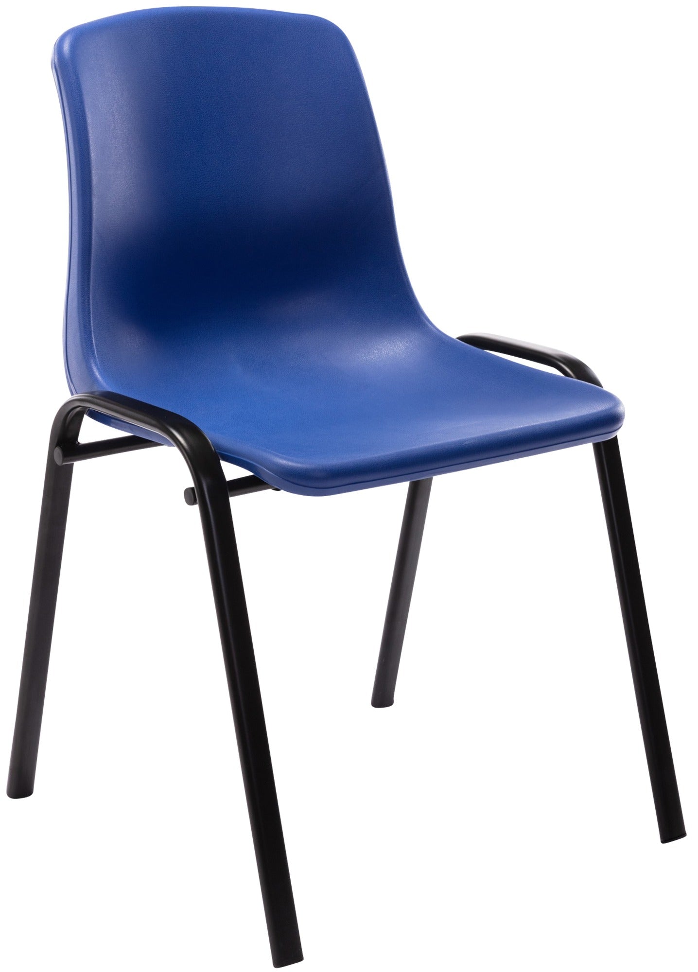 Stapelstoel - Opstapelbare Stoel - Ruimtebesparend Comfort, Robuuste Stabiliteit, Metaal/Kunststof Kleur blauw