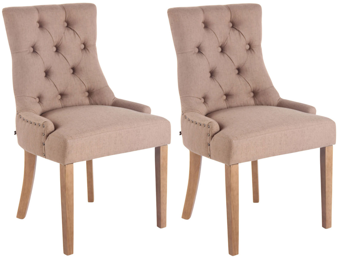 Eetkamerstoel, Elegante Zitplaats, Hoog Comfort met Stijlvolle Afwerking Onderstel Kleur antiek-helder Kleur taupe