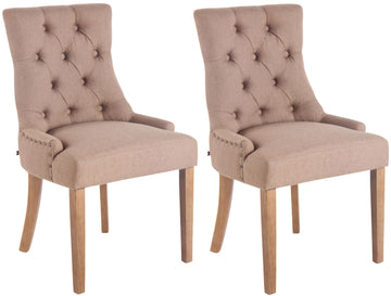 Eetkamerstoel, Elegante Zitplaats, Hoog Comfort met Stijlvolle Afwerking Onderstel Kleur antiek-helder Kleur taupe