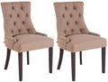 Eetkamerstoel, Elegante Zitplaats, Hoog Comfort met Stijlvolle Afwerking Onderstel Kleur antiek Kleur taupe