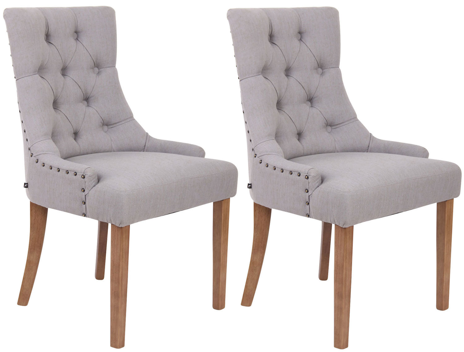 Eetkamerstoel, Elegante Zitplaats, Hoog Comfort met Stijlvolle Afwerking Onderstel Kleur antiek-helder Kleur grijs