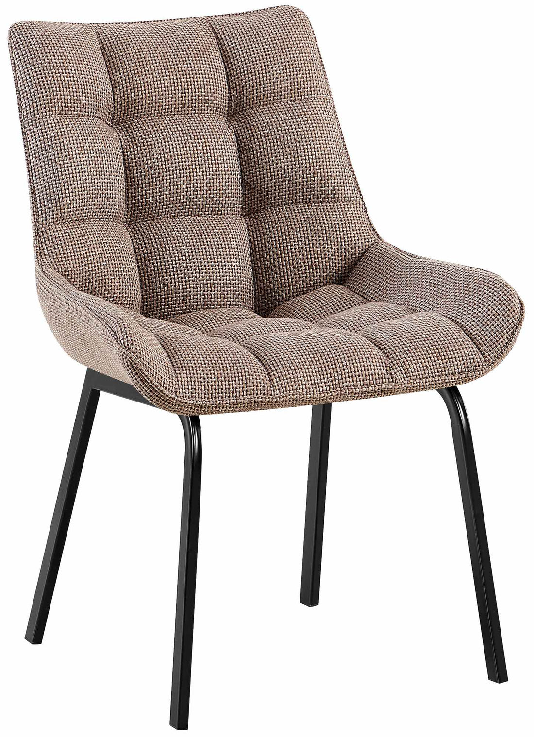 Eetkamerstoel - Keukenstoel - Ergonomisch Ontwerp, Comfortabel Zitcomfort Kleur ivoor Materiaal Stof