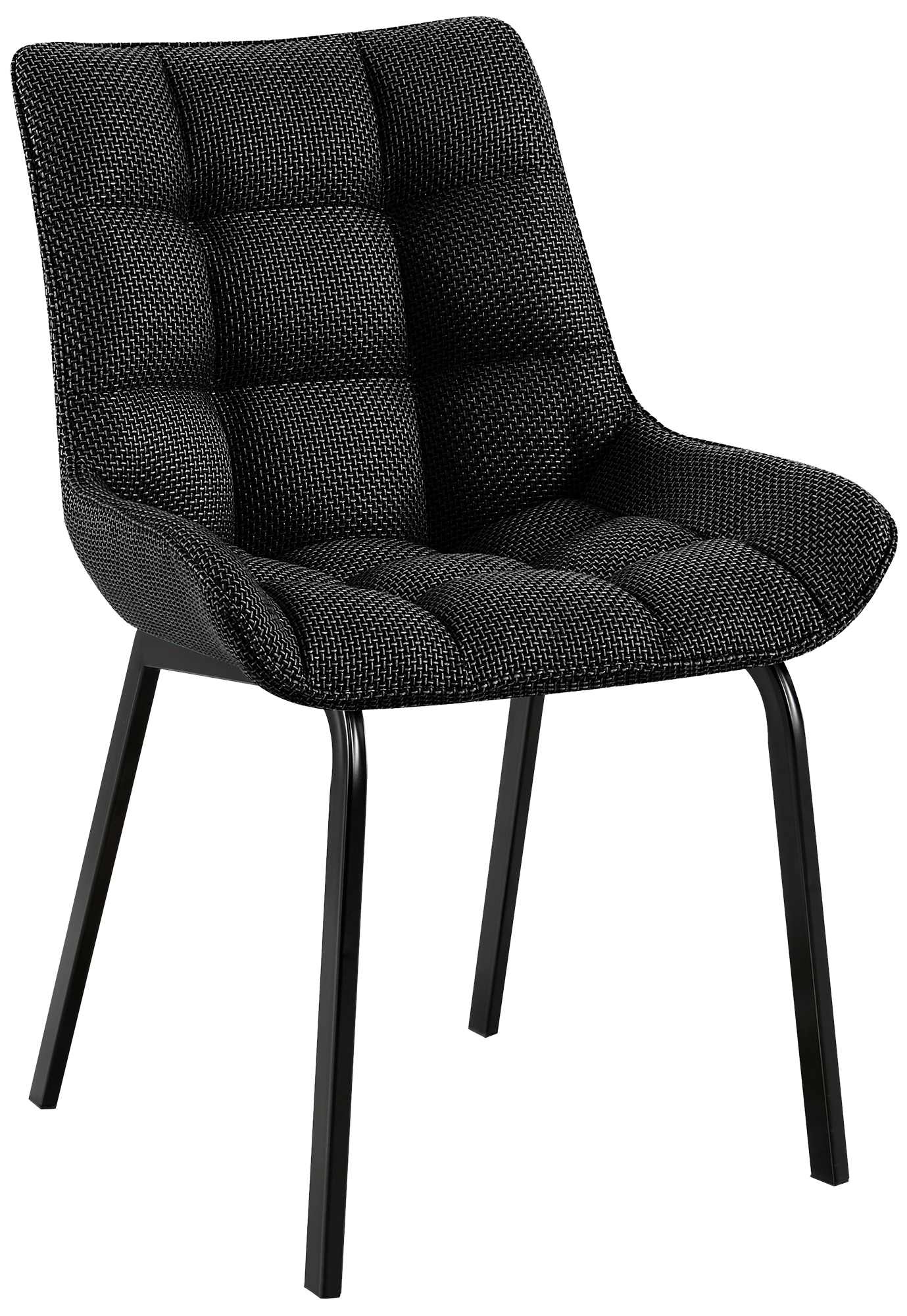 Eetkamerstoel - Keukenstoel - Ergonomisch Ontwerp, Comfortabel Zitcomfort Kleur titangrijs Materiaal Stof