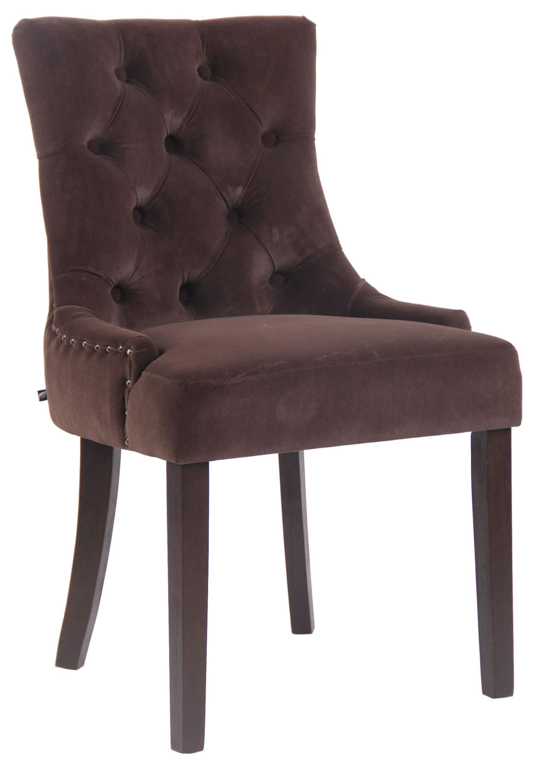 Fluwelen Eetkamerstoel - Design Stoel - Comfortabele Zitting, Elegant en Duurzaam Ontwerp Kleur bruin