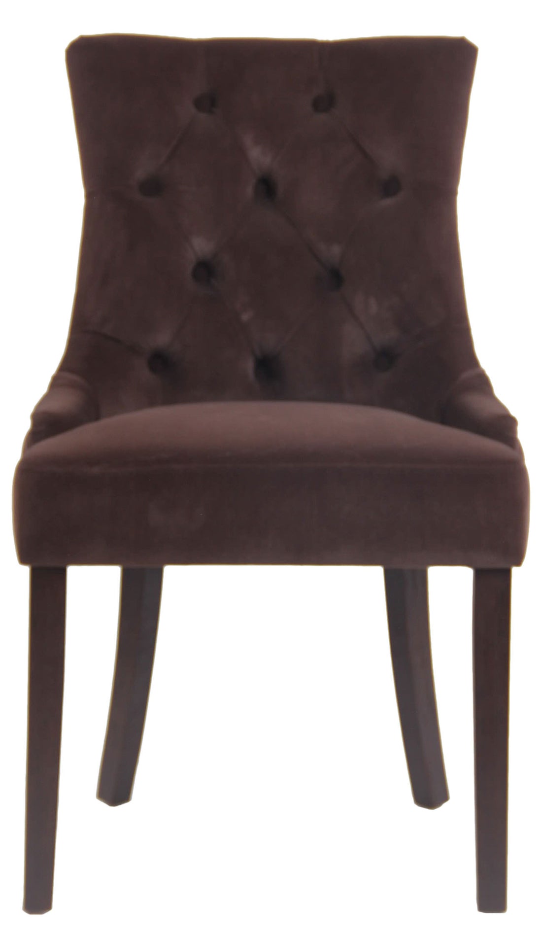 Fluwelen Eetkamerstoel - Design Stoel - Comfortabele Zitting, Elegant en Duurzaam Ontwerp Kleur bruin