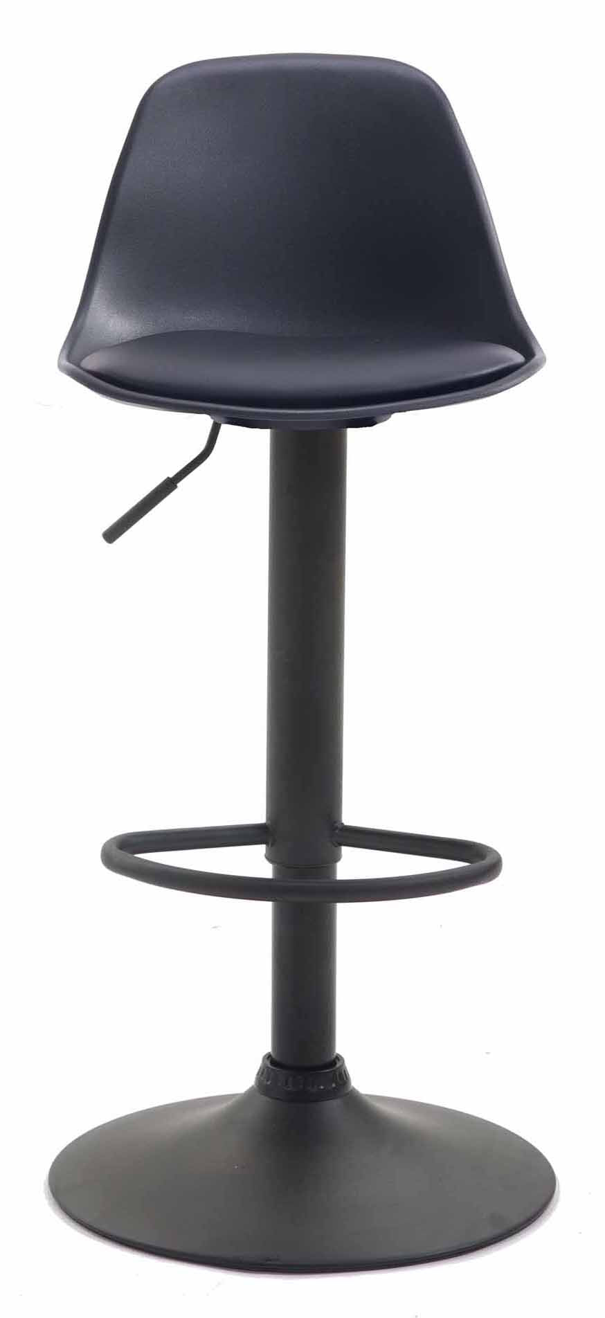 Moderne Barkrukken Set - Verstelbare Stoelen - Comfortabele Kunstleren Bekleding Kleur zwart