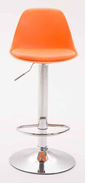 Set van 2 Moderne Barkrukken - Keukenkrukken - Verstelbare Hoogte, Comfortabele Zitplaatsen Kleur oranje