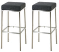 Set van 2 Barstoelen - Barkrukken - Comfortabel, Onderhoudsvriendelijke Stof Kleur donkergrijs