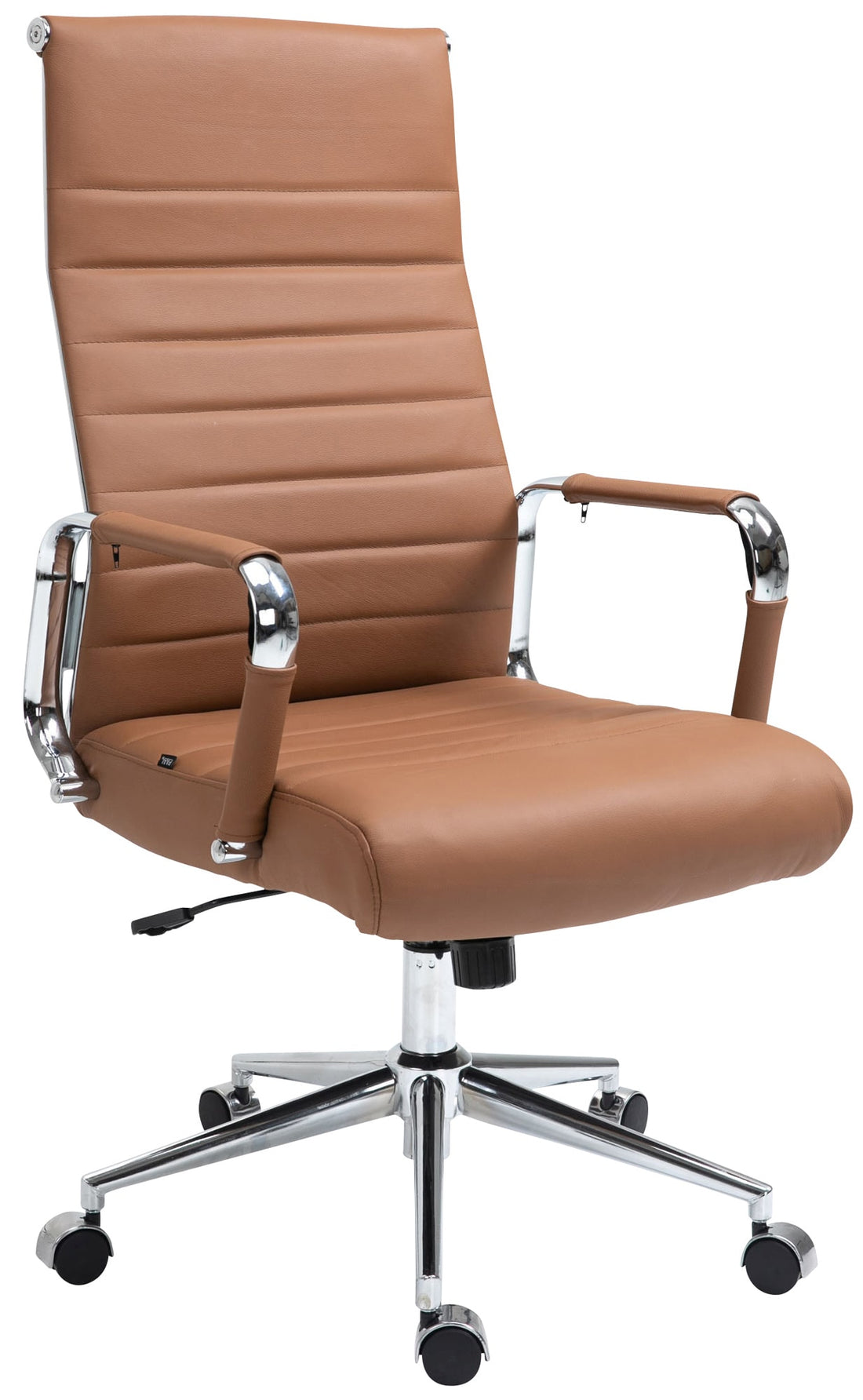 Exclusieve Bureaustoel Kolumbus - Ergonomische Luxe - Hoogwaardige Stoffering Kleur lichtbruin
