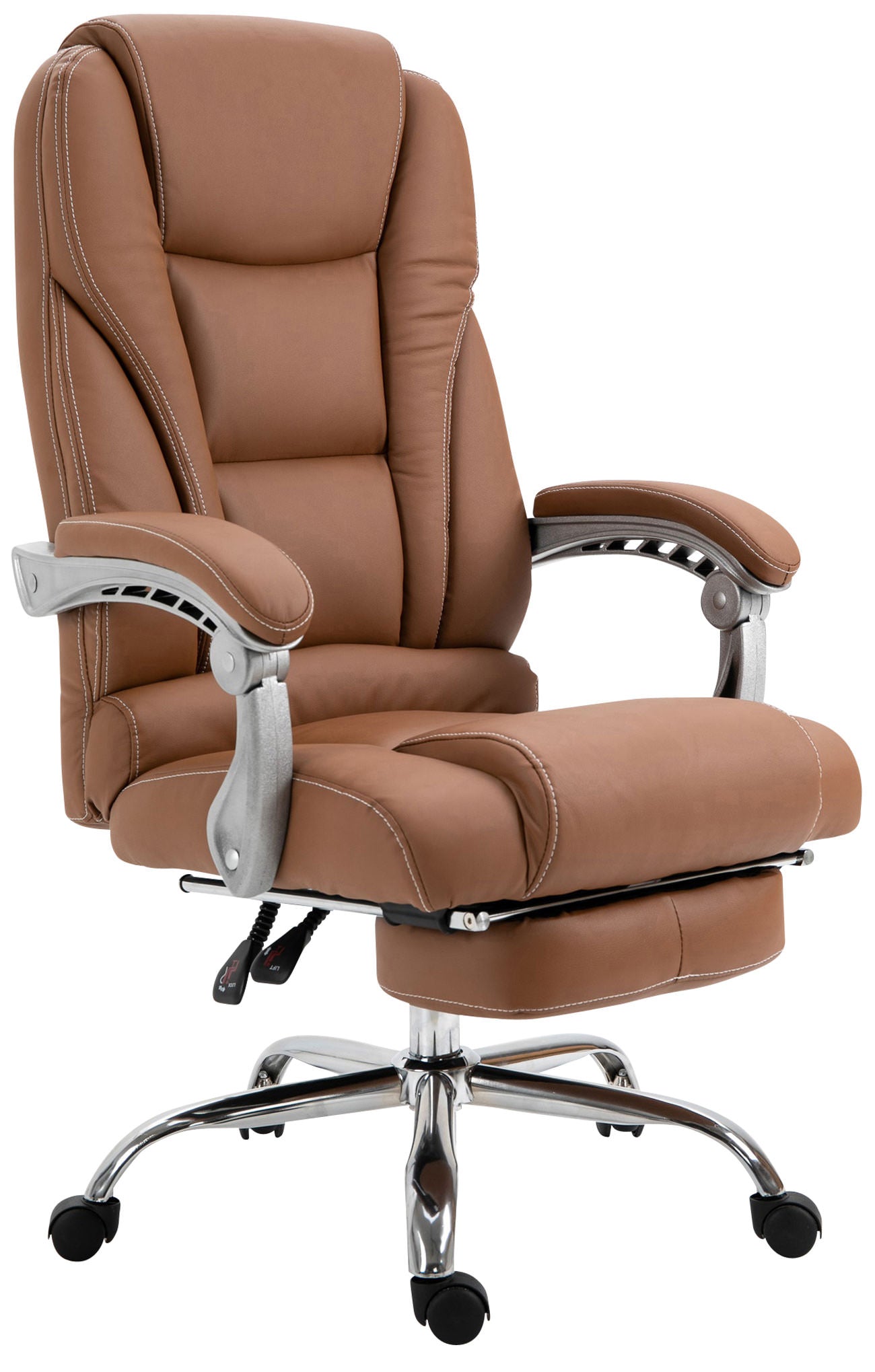 Bureaustoel Luxe Ergonomisch - Kantoorstoelen - Maximaal Comfort Kleur lichtbruin