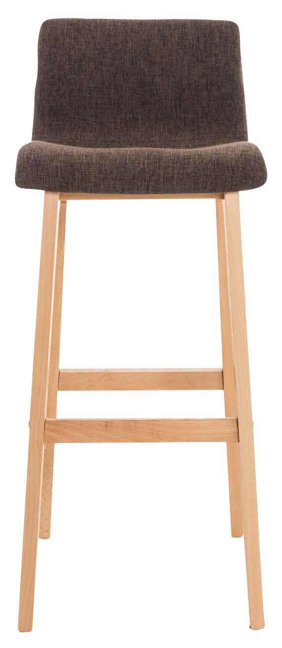 Set van 2 Moderne Barkrukken - Comfortabele Zitervaring - Ergonomische Rugleuning & Houten Frame Kleur bruin