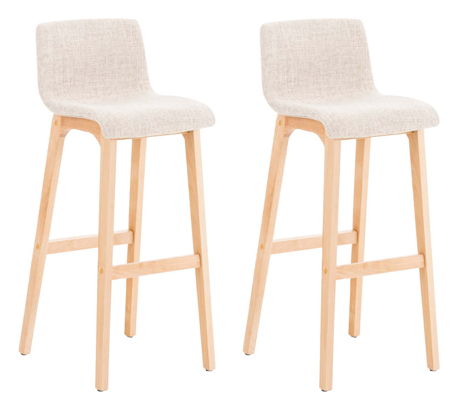 2-delige set Barkrukken - Barstoelen - Comfortabel en Ergonomisch Design Kleur blauw