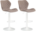 2-delige set Barkrukken - Design krukken - Verstelbaar, comfortabel & stijlvol voor keuken of bar Kleur taupe