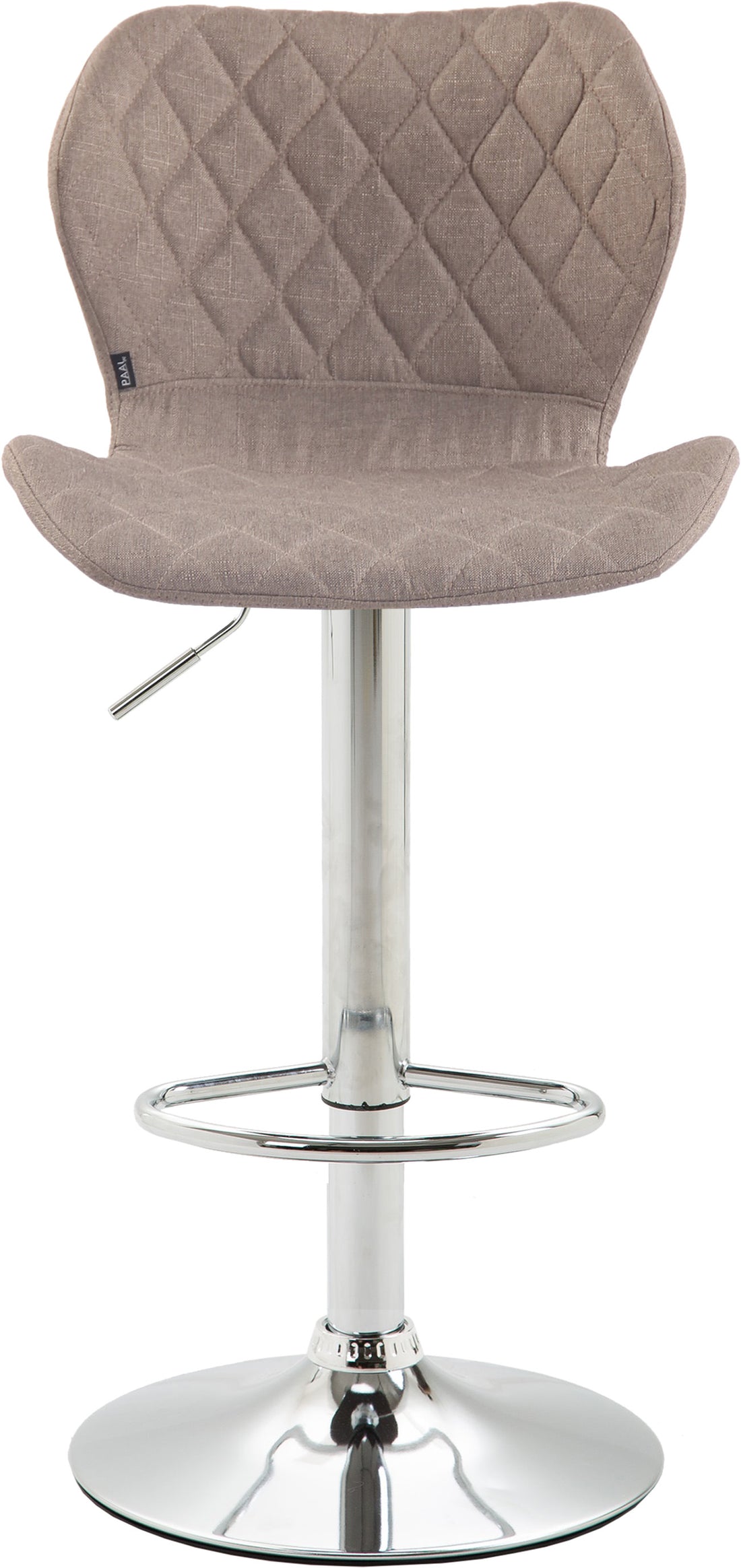 2-delige set Luxe Barkrukken - Hoge Stoelen - Comfortabele Zitting & Stijlvolle Voetsteun Kleur taupe