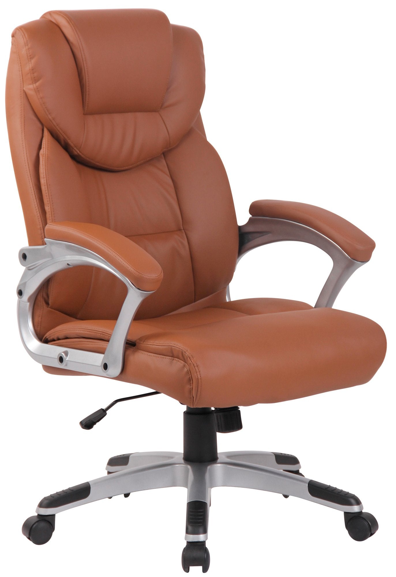 Ergonomische Bureaustoel - Kantoorstoel - Draaibaar & Kantelbaar voor Optimaal Comfort Kleur lichtbruin