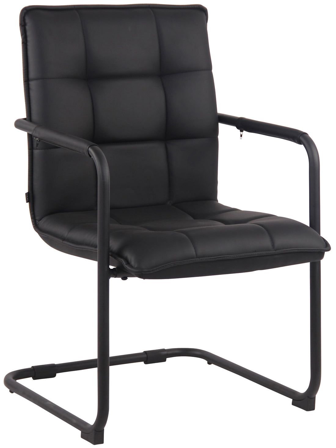 Moderne Eetkamerstoel - Keukenstoel - Hoog Comfort, Kunstleer Bekleding Kleur zwart